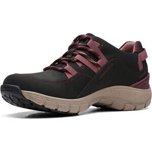 NWT Clarks Men's Wave Range Black Combi Shoes-Size 7 M 